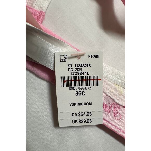 Victoria Secret PINK Wear Everywhere Lightly Lined Wireless Bra NWT 36C - Picture 5 of 8